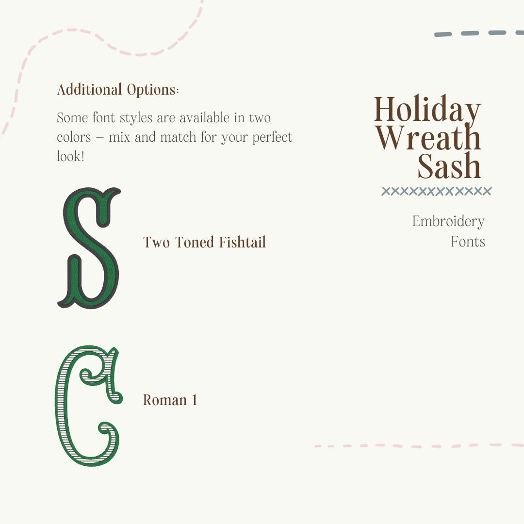 The Holiday Wreath Sash - Woodland & Coastal Christmas Tree