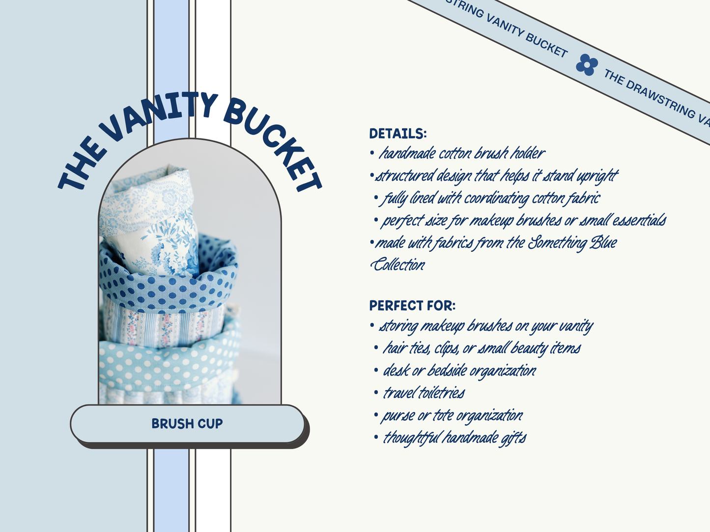 The Something Blue Collection - Vanity Bucket