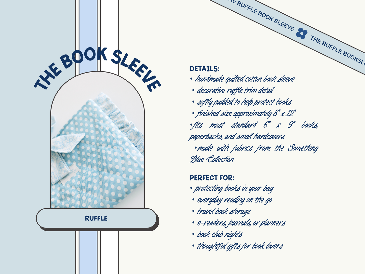 The Something Blue Collection - Ruffle Book Sleeve