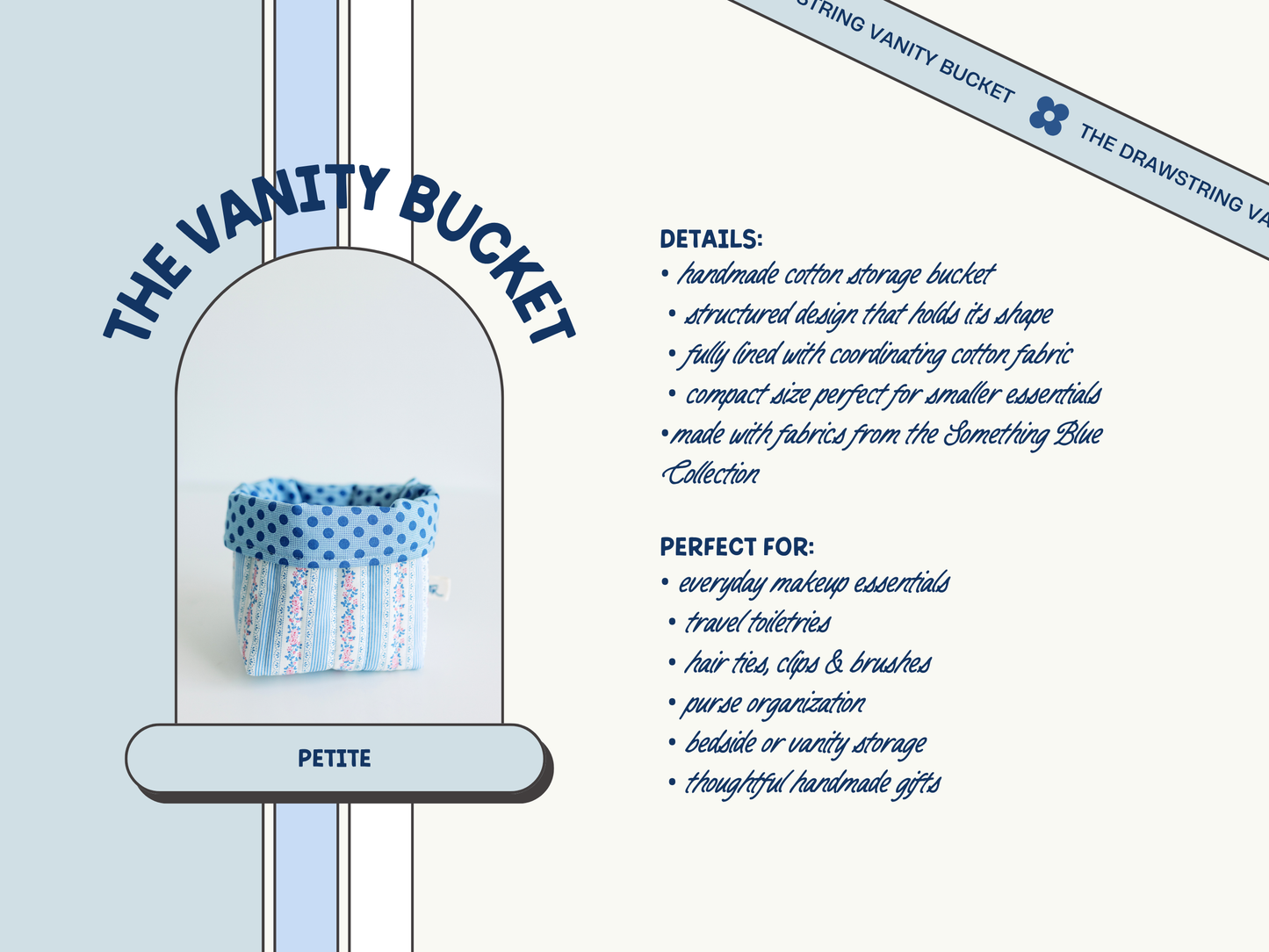 The Something Blue Collection - Vanity Bucket
