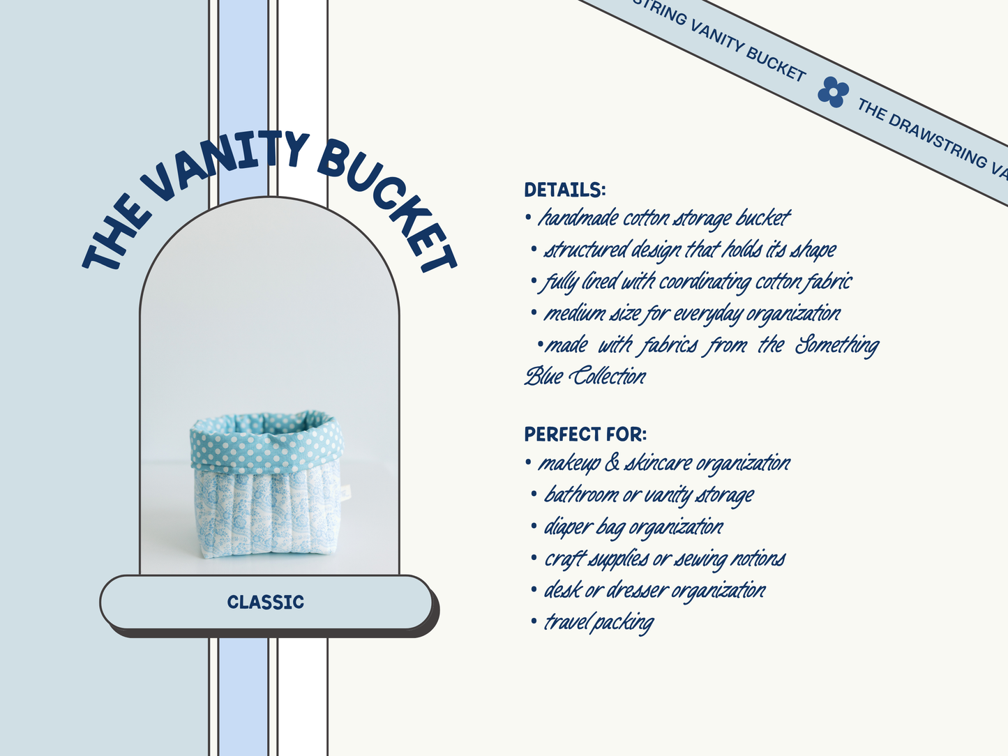 The Something Blue Collection - Vanity Bucket
