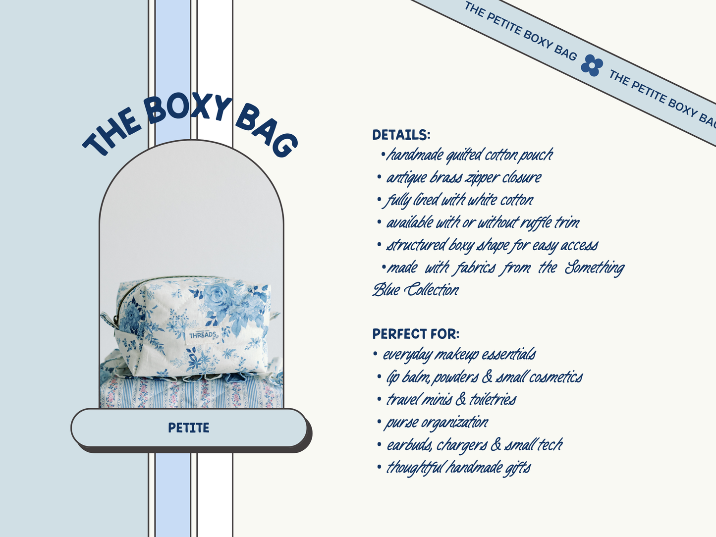 The Something Blue Collection - Boxy Bag