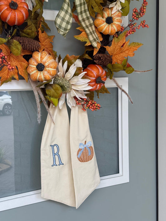 The Fall Wreath Sash