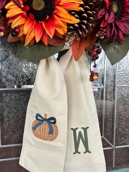 The Fall Wreath Sash