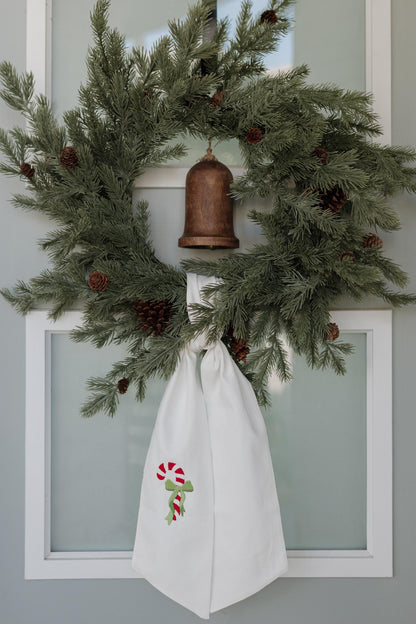The Holiday Wreath Sash - Candy Cane