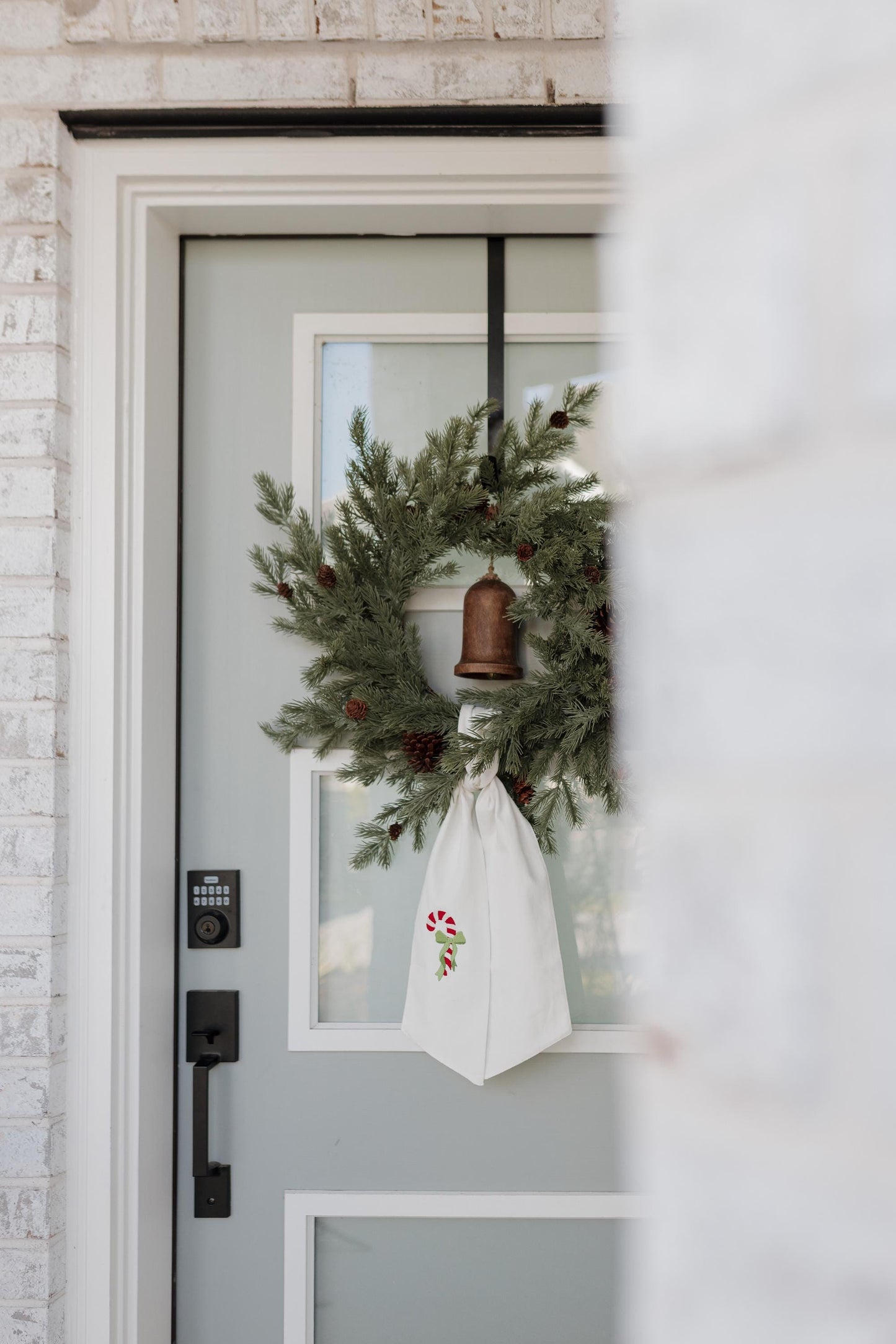 The Holiday Wreath Sash - Candy Cane