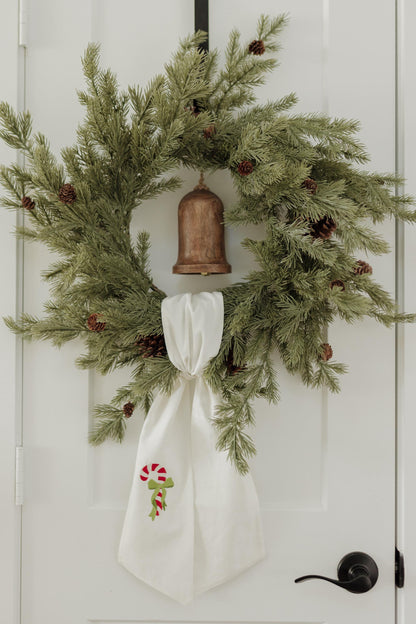 The Holiday Wreath Sash - Candy Cane