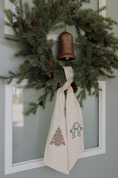 The Holiday Wreath Sash - Traditional Tree
