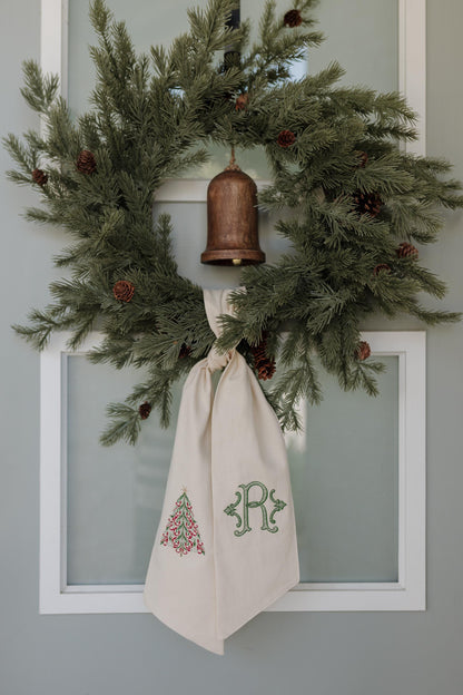 The Holiday Wreath Sash - Traditional Tree