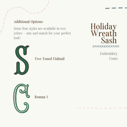 The Holiday Wreath Sash - Woodland & Coastal Christmas Tree