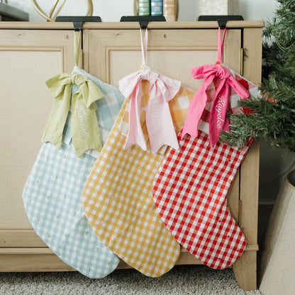 The Gingham Bow Holiday Stocking