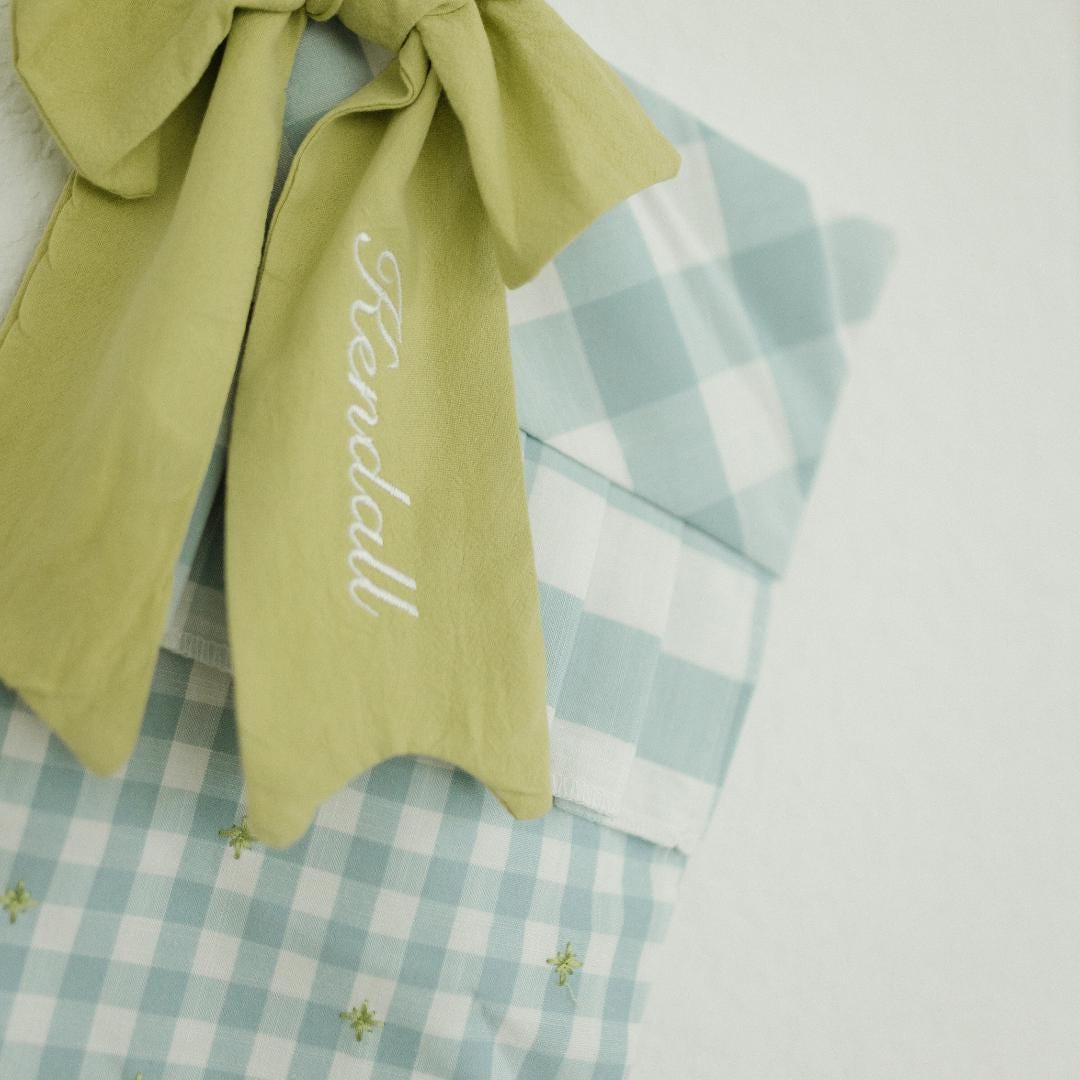 The Gingham Bow Holiday Stocking