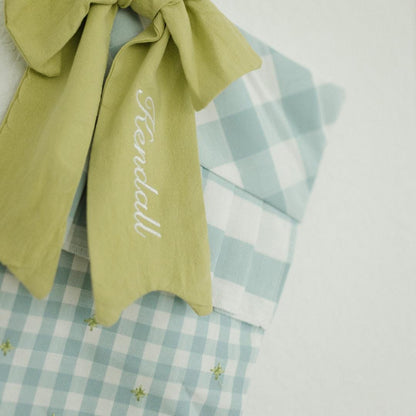 The Gingham Bow Holiday Stocking