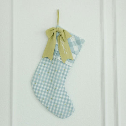 The Gingham Bow Holiday Stocking