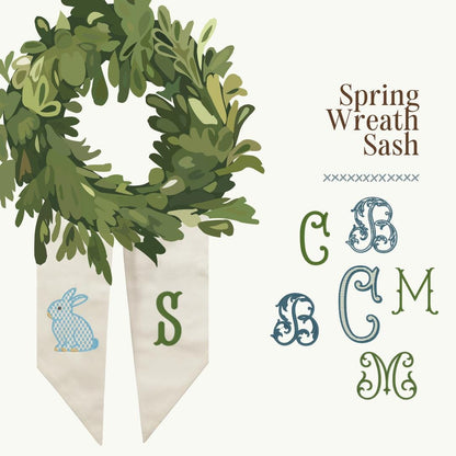 The Spring Wreath Sash