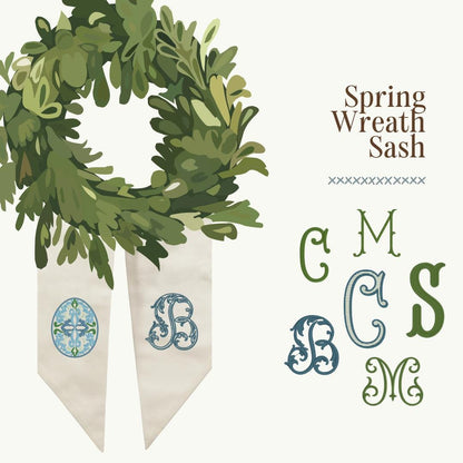 The Spring Wreath Sash