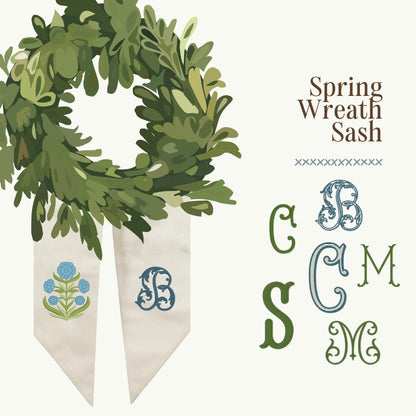 The Spring Wreath Sash