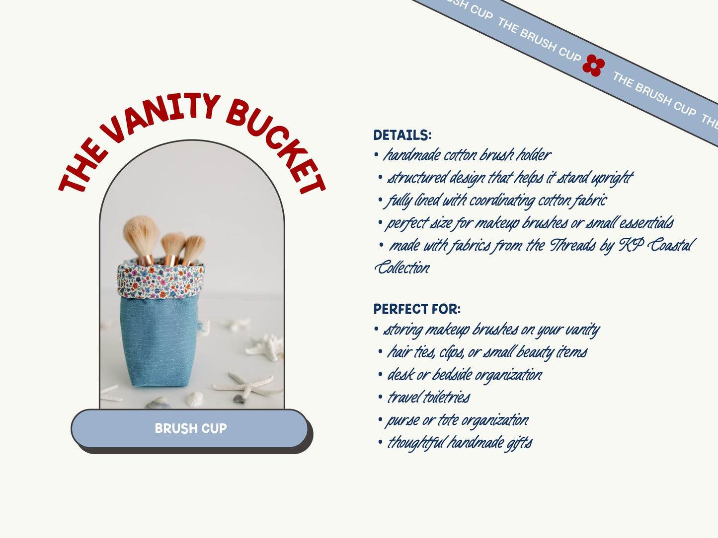The Coastal Collection - Vanity Bucket