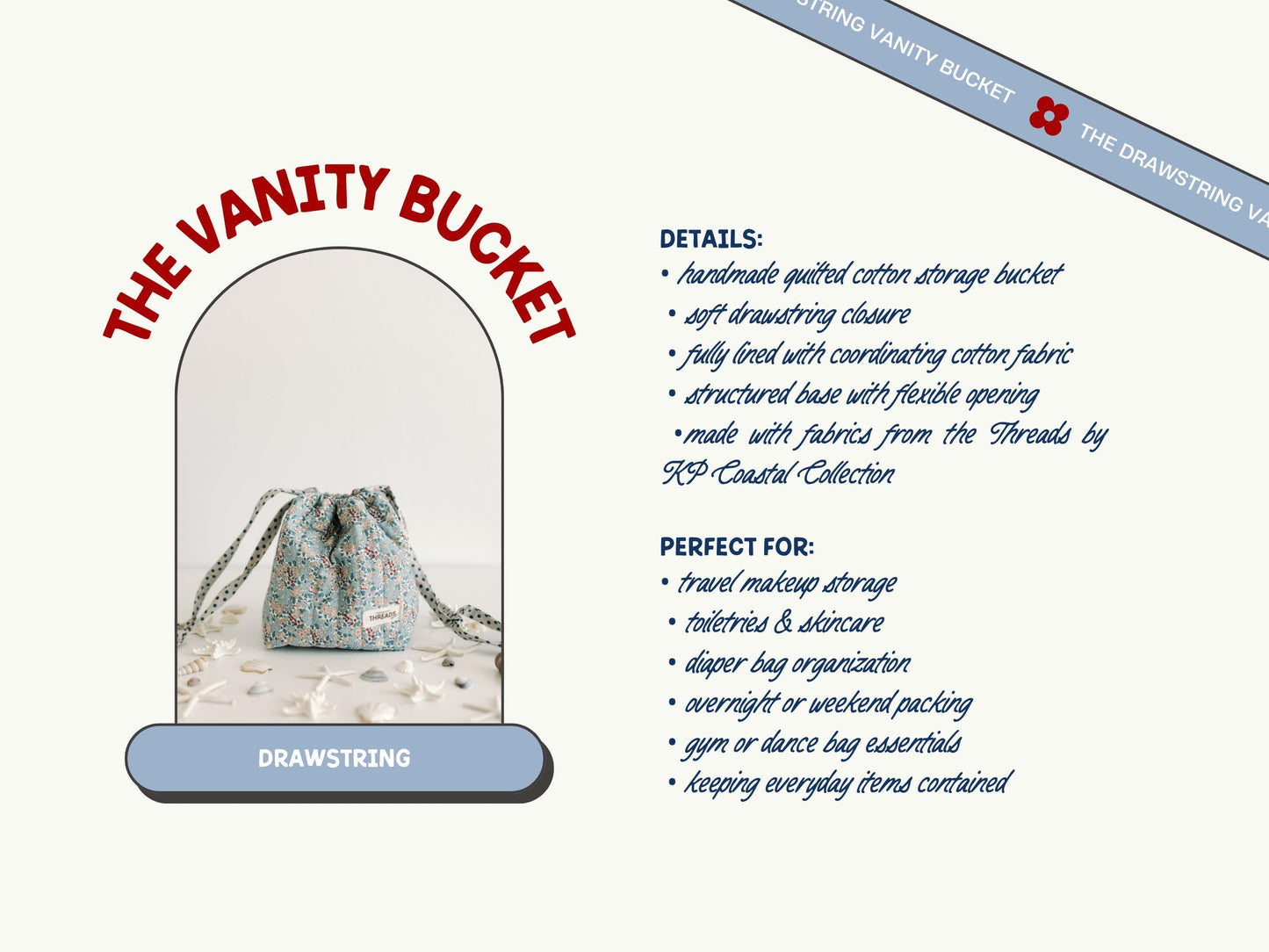 The Coastal Collection - Vanity Bucket
